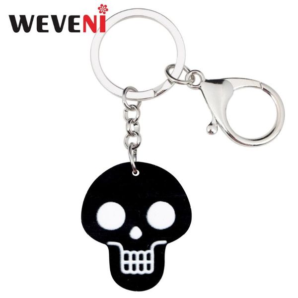 keychains weveni statement acrylic halloween black skull key chains keychain ring novelty punk jewelry for women girls bag car charms gift, Silver
keychains weveni statement acrylic halloween black skull key chains keychain ring novelty punk jewelry for women girls bag car charms gift, Silver