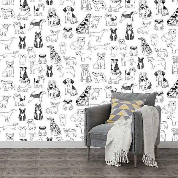 wallpapers black and white dog pattern self adhesive wall mural removable peel stick wallpaper for kids room decor stickers
wallpapers black and white dog pattern self adhesive wall mural removable peel stick wallpaper for kids room decor stickers
