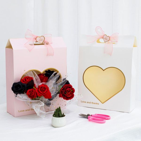 portable love flower box mother's day creative arrangement window shop floral paper hand carry basket gift wrap
portable love flower box mother's day creative arrangement window shop floral paper hand carry basket gift wrap