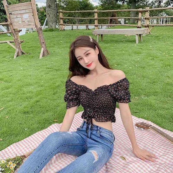 womens fashion small floral print square collar sweet pleated badnage ruffles short chiffon shirt, White
womens fashion small floral print square collar sweet pleated badnage ruffles short chiffon shirt, White