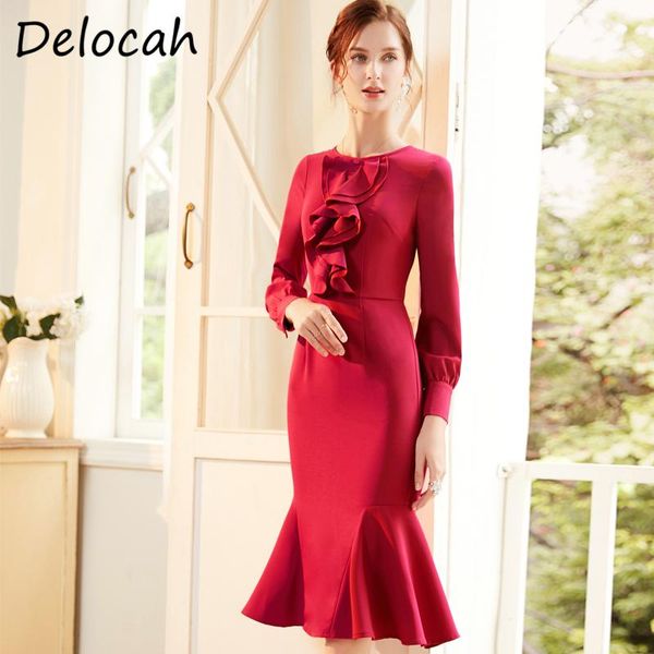 casual dresses delocah women autumn fashion runway party mermaid dress lantern sleeve ruffles solid printed ladies slim midi vestidos, Black;gray
casual dresses delocah women autumn fashion runway party mermaid dress lantern sleeve ruffles solid printed ladies slim midi vestidos, Black;gray