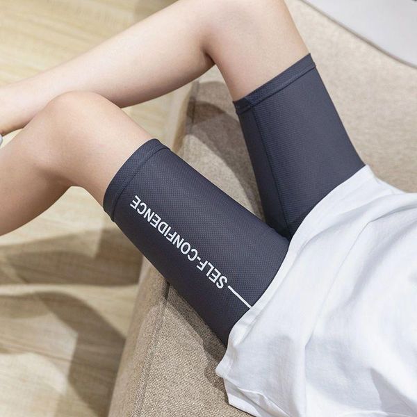 leggings women wear thin spring summer ice silk plus size tight-fitting five-point shorts sports yoga pants riding trend outfit