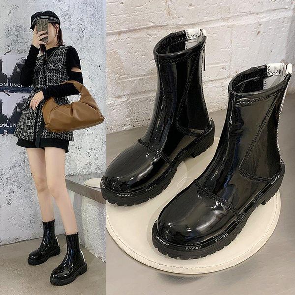 boots 2021 women ankle round toe pu leather all match square high heel fashion winter shoes, Black
boots 2021 women ankle round toe pu leather all match square high heel fashion winter shoes, Black