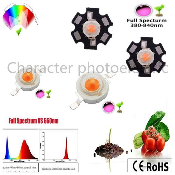 light beads 100pcs/lot 1w/3w/5w full spectrum led grow chip ,led lights ,broad 400nm-840nm diode for indoor not pcb/with pcb star
light beads 100pcs/lot 1w/3w/5w full spectrum led grow chip ,led lights ,broad 400nm-840nm diode for indoor not pcb/with pcb star