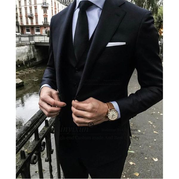 men's suits & blazers handsome black men slim fit formal business blazer classic wedding groom tuxedo 3 piece set jacket vest pant cost, White;black
men's suits & blazers handsome black men slim fit formal business blazer classic wedding groom tuxedo 3 piece set jacket vest pant cost, White;black