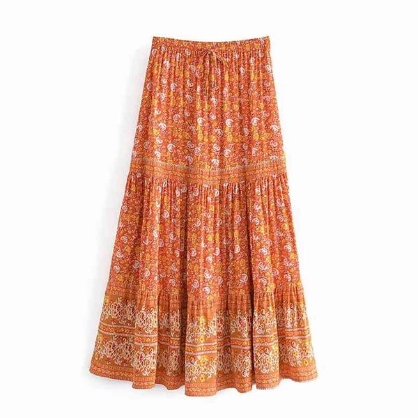 vintage floral print boho long skirt women elastic high waist pleated casual holiday female summer faldas 210514, Black
vintage floral print boho long skirt women elastic high waist pleated casual holiday female summer faldas 210514, Black
