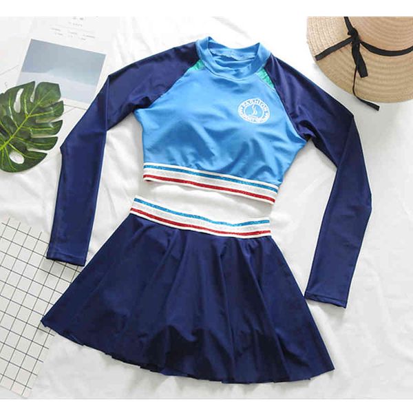 swimwear female long sleeve fission two-piece bathing suit summer swimsuit women stripes double up tankini swim, White;black
swimwear female long sleeve fission two-piece bathing suit summer swimsuit women stripes double up tankini swim, White;black