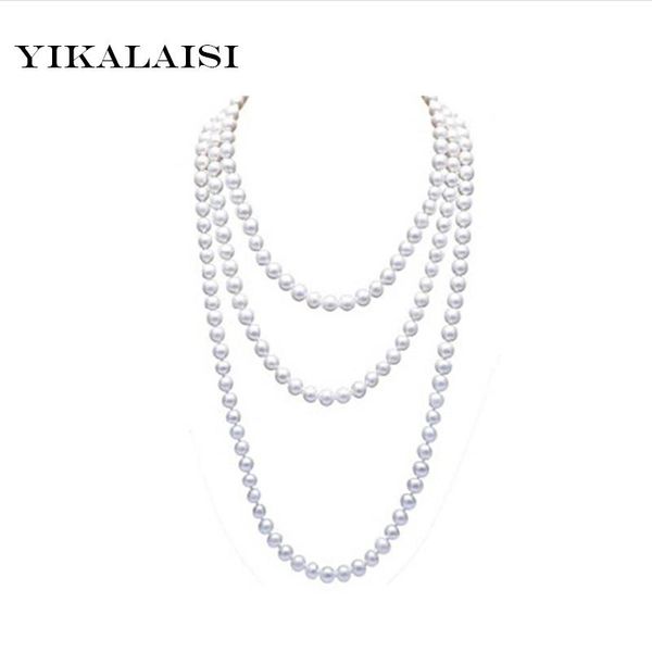 fashion nearround pearl jewelry necklace 6-7 mm 100% natural long for women gifts chains, Silver
fashion nearround pearl jewelry necklace 6-7 mm 100% natural long for women gifts chains, Silver
