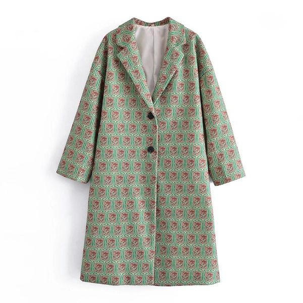 women's wool & blends willshela women fashion printed single breasted tweed long coat vintage notched neck sleeves female winter outwea, Black
women's wool & blends willshela women fashion printed single breasted tweed long coat vintage notched neck sleeves female winter outwea, Black