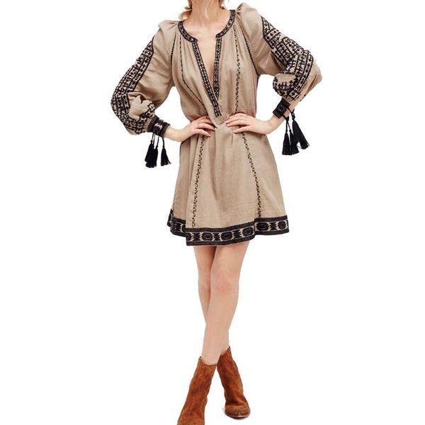 casual dresses women vintage ethnic embroidery mini summer autumn hippie boho people chic holiday vestidos femininos clothing, Black;gray
casual dresses women vintage ethnic embroidery mini summer autumn hippie boho people chic holiday vestidos femininos clothing, Black;gray