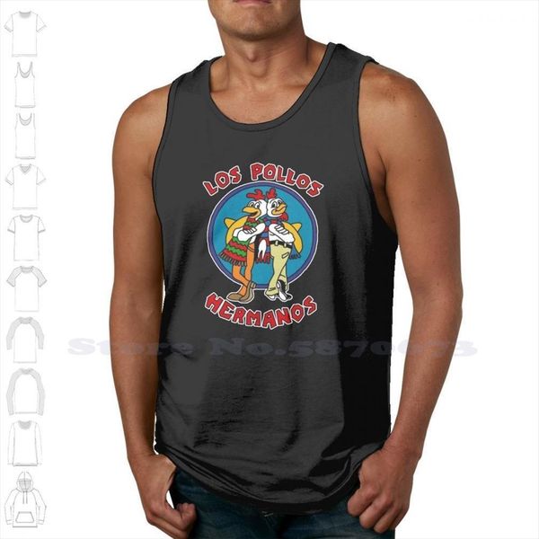 hermanos summer funny tank sleeveless vest for men women fast food chicken heisenberg walter white jesse pinkman, White;black
hermanos summer funny tank sleeveless vest for men women fast food chicken heisenberg walter white jesse pinkman, White;black