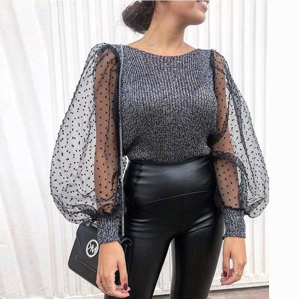 women's blouses & shirts goocheer women blouse shirt dot print female puff sleeve ladies elegant streetwear club party night top, White
women's blouses & shirts goocheer women blouse shirt dot print female puff sleeve ladies elegant streetwear club party night top, White