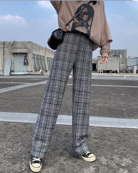 women's pants & capris winter autumn woolen women trousers slim fit high-waist casual straight, Black;white
women's pants & capris winter autumn woolen women trousers slim fit high-waist casual straight, Black;white