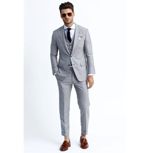 custom made light gray mens suit wedding groom formal men tuxedos groomsman suits party business men's & blazers, White;black
custom made light gray mens suit wedding groom formal men tuxedos groomsman suits party business men's & blazers, White;black