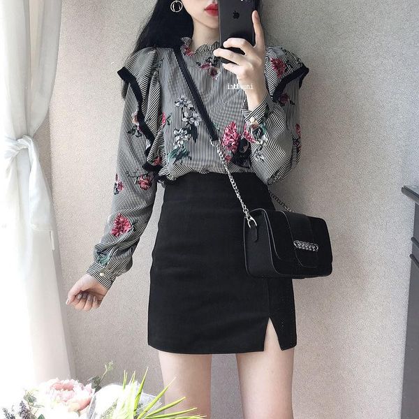skirts high waist skirt women's 2021 spring and autumn korean style short with polished split a-line black thin buttock
skirts high waist skirt women's 2021 spring and autumn korean style short with polished split a-line black thin buttock