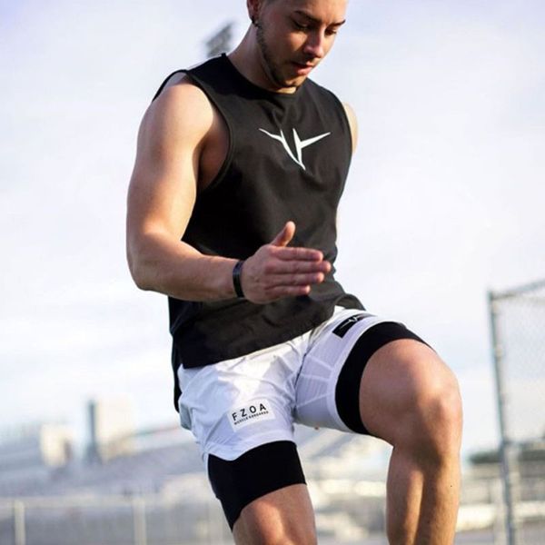 fitness tracksuits summer men's running casual vest double shorts two piece quick drying training slim fit sports suit, Gray
fitness tracksuits summer men's running casual vest double shorts two piece quick drying training slim fit sports suit, Gray