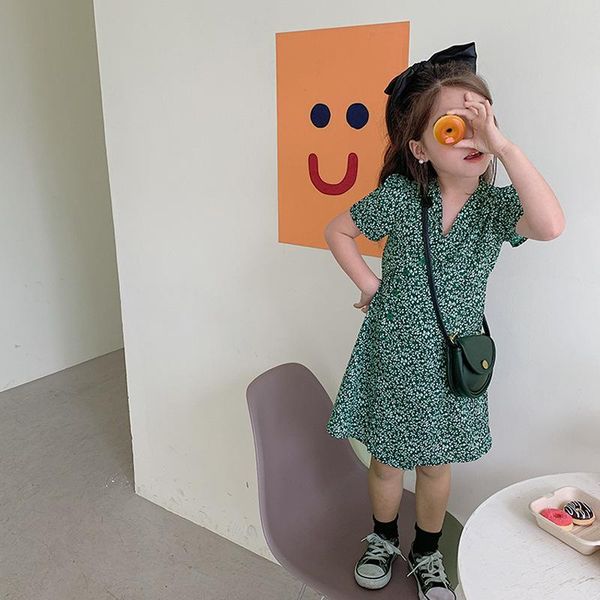 girls vintage green floral dress summer korean fashion clothes short sleeve thin princess casual dresses 3-7 years kids outfits girl's, Red;yellow
girls vintage green floral dress summer korean fashion clothes short sleeve thin princess casual dresses 3-7 years kids outfits girl's, Red;yellow