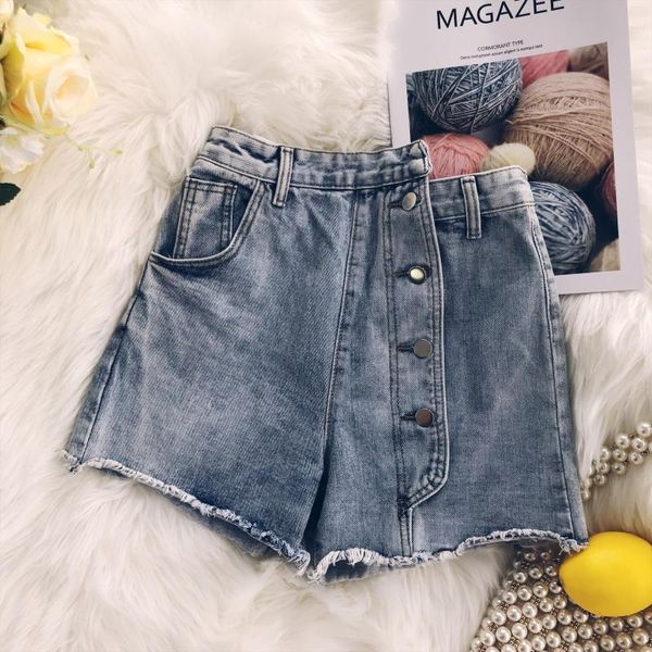 women's shorts 2021 fashion clothing denim female summer irregular high waist, White;black
women's shorts 2021 fashion clothing denim female summer irregular high waist, White;black