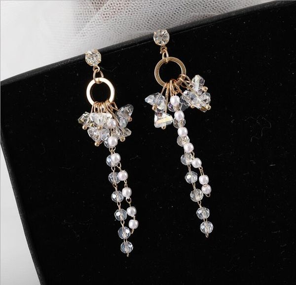 dangle & chandelier long tassel earrings fashion simple geometric personality handmade sweet temperament crystal, Silver
dangle & chandelier long tassel earrings fashion simple geometric personality handmade sweet temperament crystal, Silver