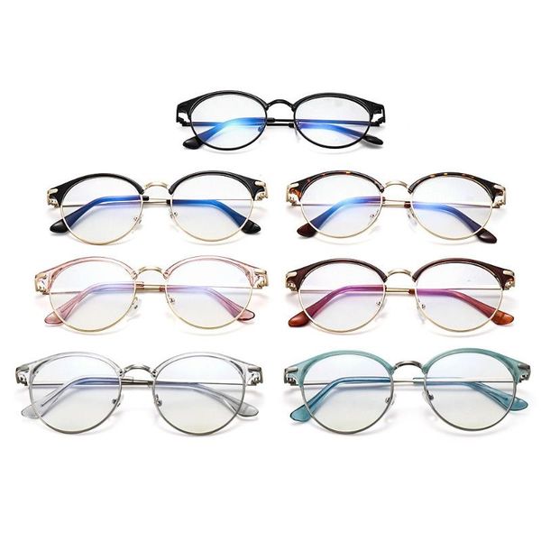 sunglasses vintage metal glasses classic round frame computer goggles office hd anti radiation women men fashion eyeglasses, White;black
sunglasses vintage metal glasses classic round frame computer goggles office hd anti radiation women men fashion eyeglasses, White;black