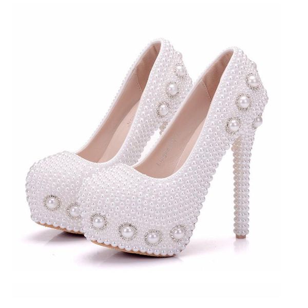 style female white pearl high-heeled shoes wedding water diamond thin heel waterproof platform shoe dress, Black
style female white pearl high-heeled shoes wedding water diamond thin heel waterproof platform shoe dress, Black