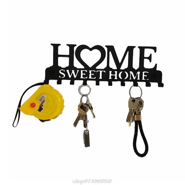 wall mounted iron key holder 4 hooks organizer for car keys coat hat hanging rack sweet home decorative a29 21 drop & rails
wall mounted iron key holder 4 hooks organizer for car keys coat hat hanging rack sweet home decorative a29 21 drop & rails