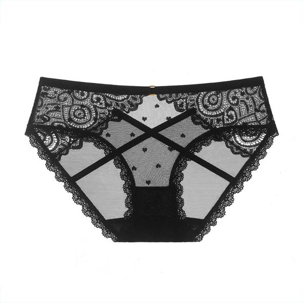 women's panties hollow lace briefs women thong lingeries low waist heart cross seamless mesh ladies underpant underwear, Black;pink
women's panties hollow lace briefs women thong lingeries low waist heart cross seamless mesh ladies underpant underwear, Black;pink