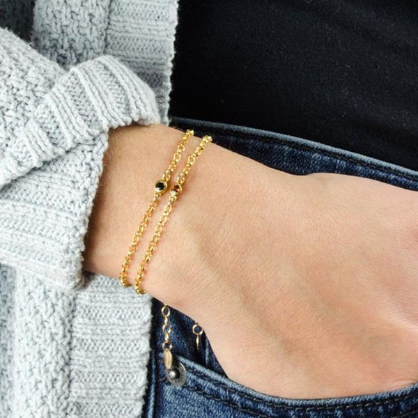 link, chain minimalistic birthstones bracelet for women girls birthstone mother's day gift her mom kid's bracelets, Black
link, chain minimalistic birthstones bracelet for women girls birthstone mother's day gift her mom kid's bracelets, Black