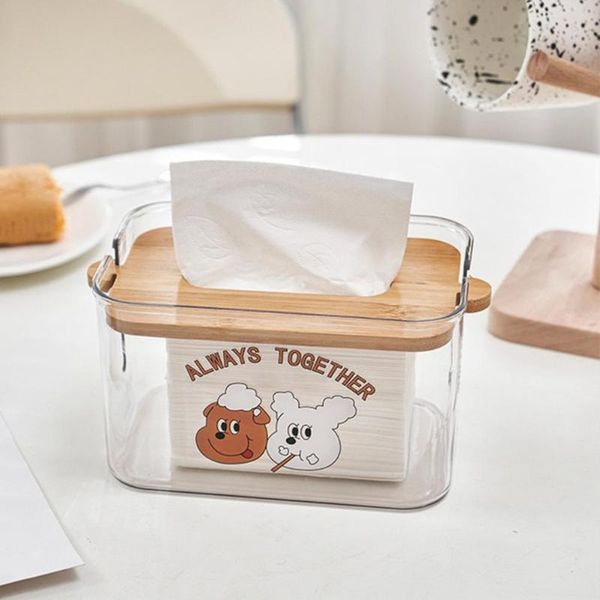 tissue boxes & napkins anti-dust sturdy deskdecoration case anti-slip napkin lifting lid design for home