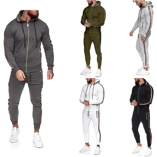 men's tracksuits 2021 outdoor casual sweater solid color zipper cardigan sportswear wear, Gray
men's tracksuits 2021 outdoor casual sweater solid color zipper cardigan sportswear wear, Gray