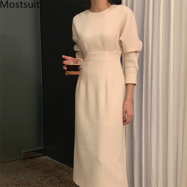 korean solid elegant women long dress spring full sleeve o-neck a-line dresses ol style workwear female fashion vestidos 210518, Black;gray
korean solid elegant women long dress spring full sleeve o-neck a-line dresses ol style workwear female fashion vestidos 210518, Black;gray