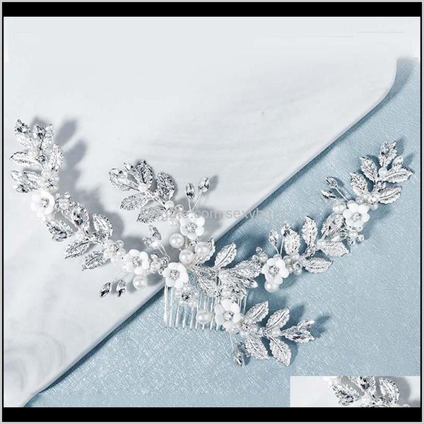clips & barrettes jewelry drop delivery 2021 luxury handmade pearl crystal metal comb headband bride wedding flowers hair clip women headpei, Golden;silver
clips & barrettes jewelry drop delivery 2021 luxury handmade pearl crystal metal comb headband bride wedding flowers hair clip women headpei, Golden;silver