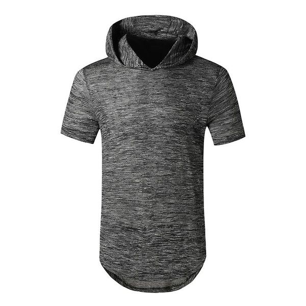 men's t-shirts 2021 summer fashion casual solid color hooded slim hip-hop long short-sleeved t-shirt, White;black
men's t-shirts 2021 summer fashion casual solid color hooded slim hip-hop long short-sleeved t-shirt, White;black