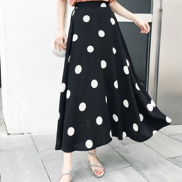 casual dresses elegant streetwear polka dot skirt women loose stretch high waist jupe longue femme a line chiffon summer autumn ma, Black;gray
casual dresses elegant streetwear polka dot skirt women loose stretch high waist jupe longue femme a line chiffon summer autumn ma, Black;gray