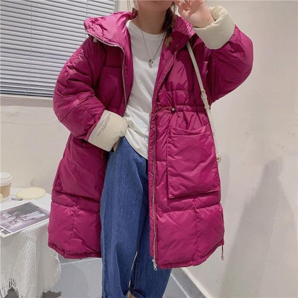 women's down & parkas oversize women puffer coats winter fashion long coat hooded jackets female outwear white duck, Black
women's down & parkas oversize women puffer coats winter fashion long coat hooded jackets female outwear white duck, Black