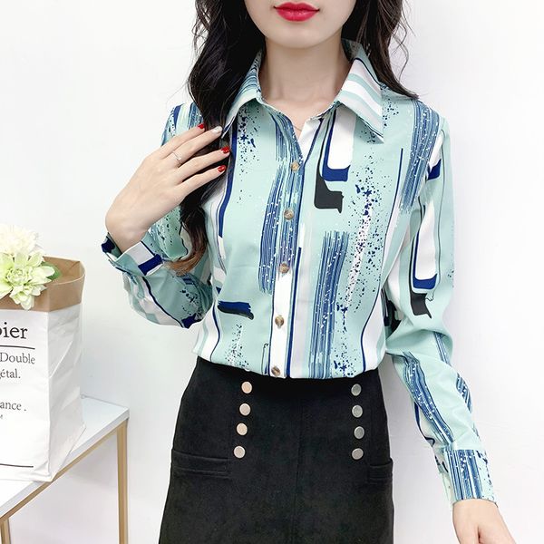 korean women shirts chiffon blouses for striped shirt office lady long sleeve woman print plus size 210427, White
korean women shirts chiffon blouses for striped shirt office lady long sleeve woman print plus size 210427, White