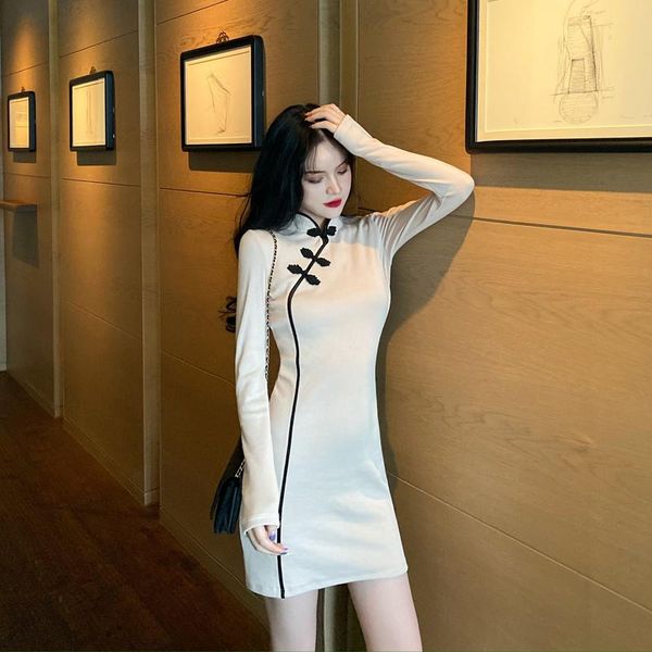 casual dresses temperament fashion brand women's clothing vintage style button stand empire a-line autumn dress elegant, Black;gray
casual dresses temperament fashion brand women's clothing vintage style button stand empire a-line autumn dress elegant, Black;gray