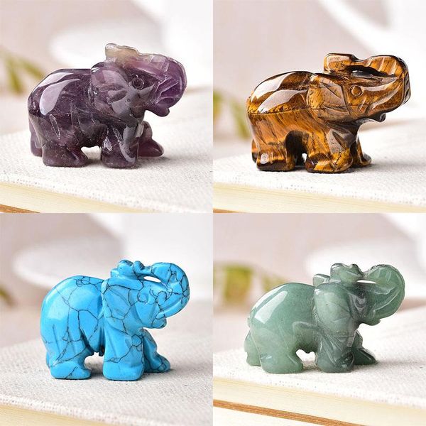 decorative objects & figurines 1pc natural crystal rose quartz elephant amethyst obsidian animals stone crafts small decoration home decor c
decorative objects & figurines 1pc natural crystal rose quartz elephant amethyst obsidian animals stone crafts small decoration home decor c