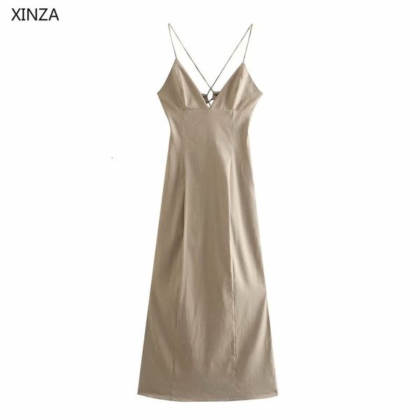 casual dresses women backless evening sleeveless cross straps linen summer chic zip woman slit long party c2kg, Black;gray
casual dresses women backless evening sleeveless cross straps linen summer chic zip woman slit long party c2kg, Black;gray