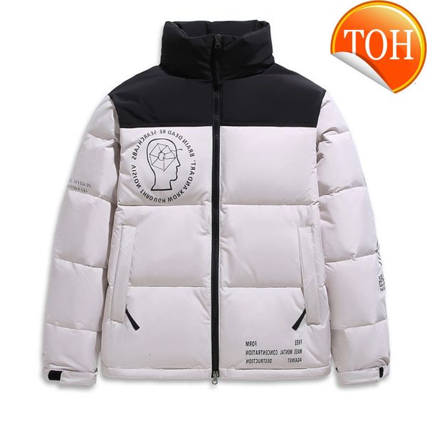 winter brand face white men duck parkas jacket patchwork colors couple stand collar pocket thick warm down puffer jackets male, Black
winter brand face white men duck parkas jacket patchwork colors couple stand collar pocket thick warm down puffer jackets male, Black