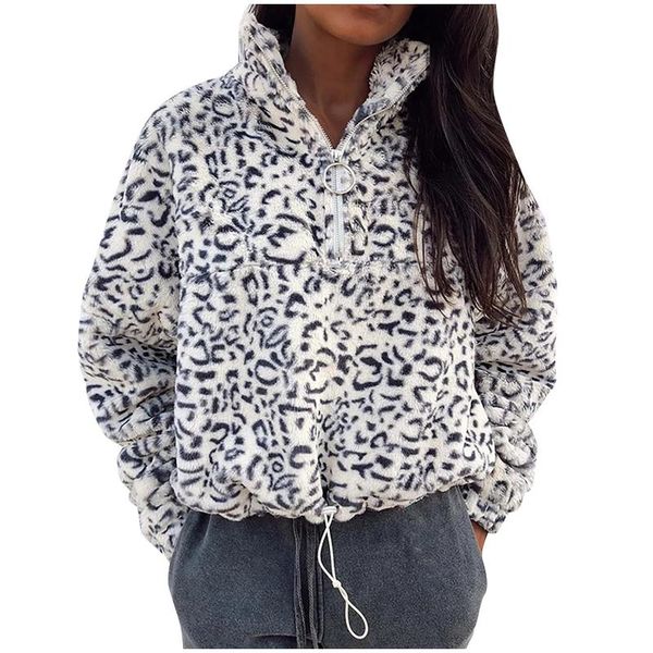 women's hoodie sweatshirt leopard print stand collar zipper long sleeve winter clothes women 2021 hoodies & sweatshirts, Black
women's hoodie sweatshirt leopard print stand collar zipper long sleeve winter clothes women 2021 hoodies & sweatshirts, Black