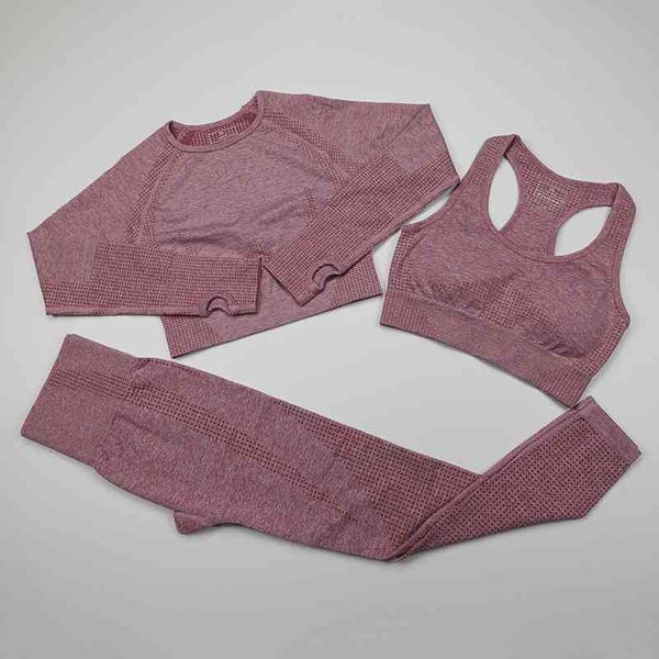 women's tracksuits seamless yoga suit fitness wear gym clothing long sleeve crop shirts athletic leggings sports bra workout set women, Gray
women's tracksuits seamless yoga suit fitness wear gym clothing long sleeve crop shirts athletic leggings sports bra workout set women, Gray