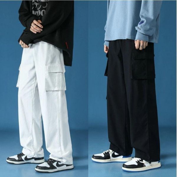 men's pants cotton black/white cargo men fashion multi-pocket wide-leg streetwear loose hip-hop straight mens trousers
men's pants cotton black/white cargo men fashion multi-pocket wide-leg streetwear loose hip-hop straight mens trousers