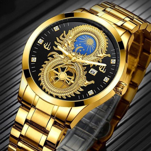 bangle watch men quartz watches luminous water resistant moon luxury stars wristwatches business dragon calendar w9b5, Black
bangle watch men quartz watches luminous water resistant moon luxury stars wristwatches business dragon calendar w9b5, Black