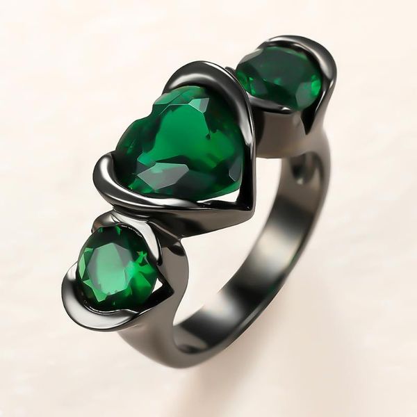 green crystal zircon ring cute heart three stone rings for women wedding jewelry vintage fashion black gold birthstone gift, Slivery;golden
green crystal zircon ring cute heart three stone rings for women wedding jewelry vintage fashion black gold birthstone gift, Slivery;golden