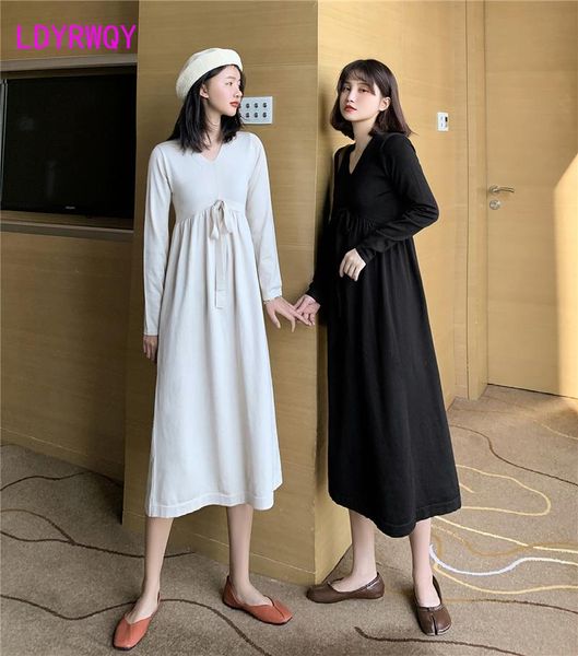 spring waist slimming knitted dress full ankle-length regular v-neck office lady knitting cotton casual dresses, Black;gray
spring waist slimming knitted dress full ankle-length regular v-neck office lady knitting cotton casual dresses, Black;gray
