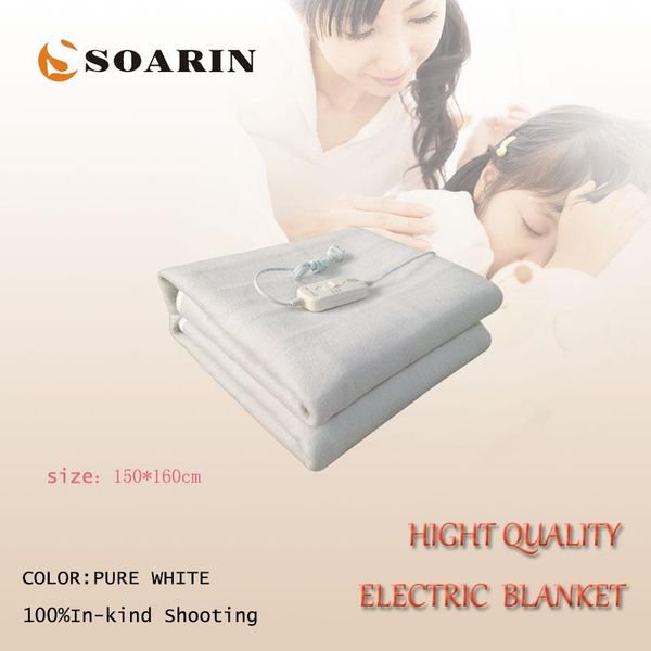 blankets soarin electric blanket double manta electrica 150x160cm heating pure white heated 220v
blankets soarin electric blanket double manta electrica 150x160cm heating pure white heated 220v