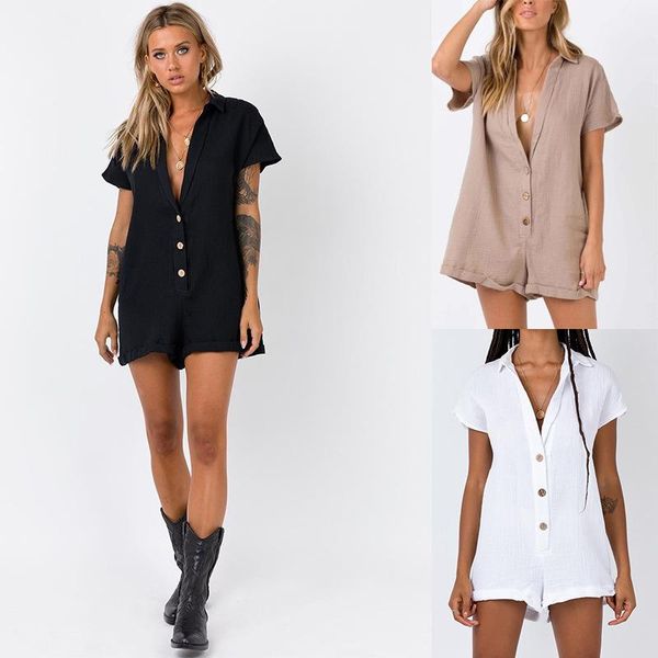 maternity solid single breasted cotton short sleeve jumpsuit large casual women's wear dresses, White
maternity solid single breasted cotton short sleeve jumpsuit large casual women's wear dresses, White