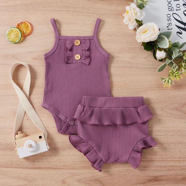 clothing sets kids born girls outfits infant baby girl sleeveless solid romper bodysuit+ruffles shorts, White
clothing sets kids born girls outfits infant baby girl sleeveless solid romper bodysuit+ruffles shorts, White