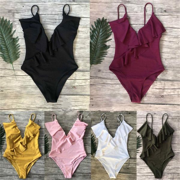 one-piece suits women ruffle v-neck one piece swimsuit 2021 push up padded bra swimwear summer solid bathing monokini beachwear
one-piece suits women ruffle v-neck one piece swimsuit 2021 push up padded bra swimwear summer solid bathing monokini beachwear